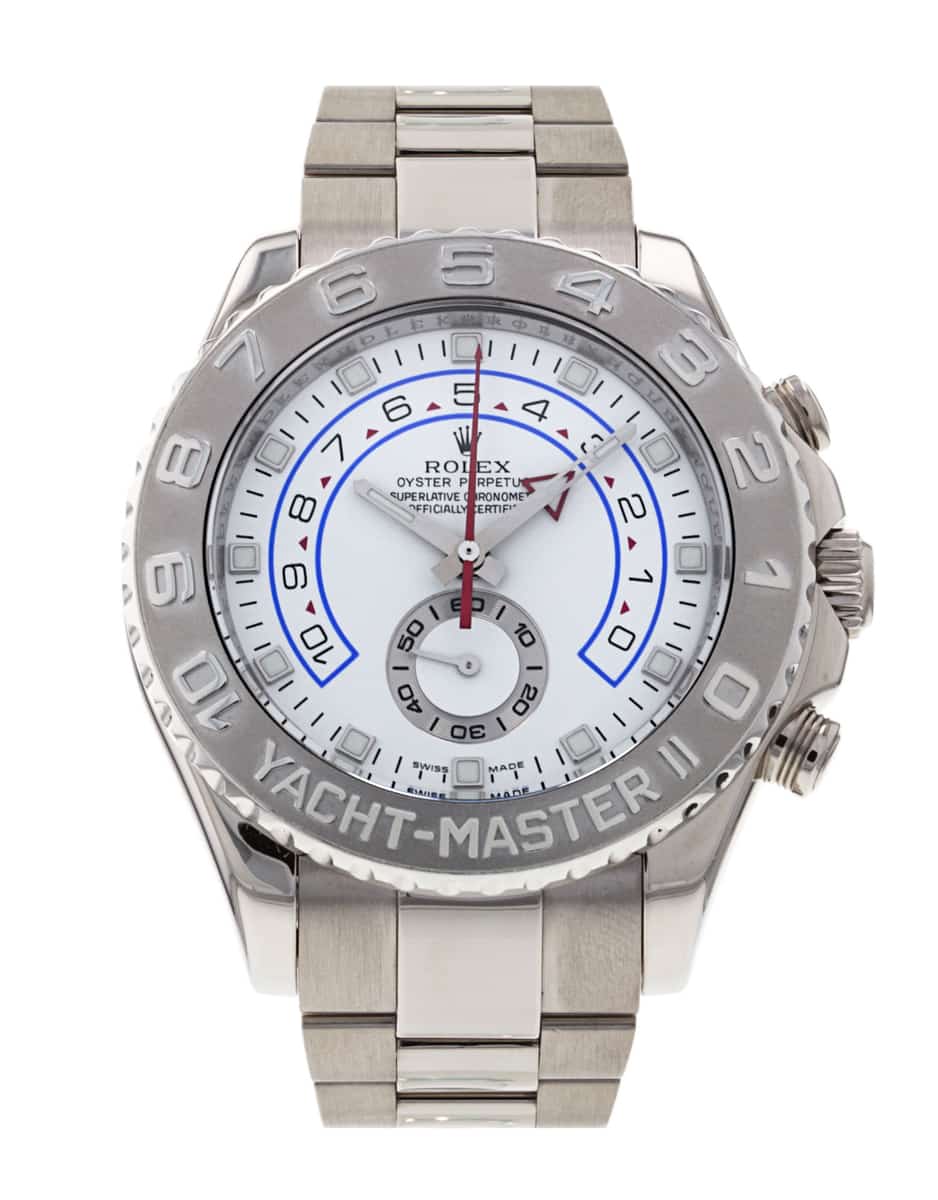 Rolex Yacht Master II White Baton Dial Bracelet Strap